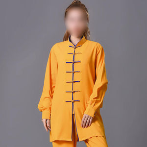 ชุดฝึกศิลปะการต่อสู้ คุณภาพคลาสสิก สไตล์ล่าสุด ชุดกังฟูสำหรับผู้หญิง ออกแบบตามสั่ง ชุดกังฟูแบบ OEM - Product Image 5