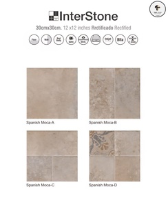 Floor <b>Tiles</b> <b>Interlocking</b> Series Modern Porcelain Antibacterial Firebrick Anti-Slip Exterior Bathroom Use Supermarket Outdoor - Product Image 5