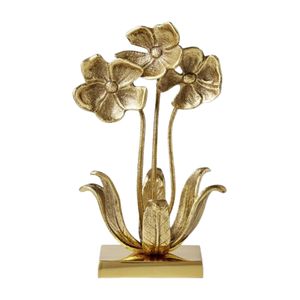 Figurine décorative en métal avec base en bois, finition dorée polie, ornement pour la décoration intérieure, pour la maison, pour offrir en cadeau - Product Image 6