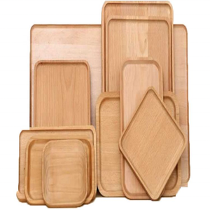 Plato de madera de acacia grande y dividido para restaurantes africanos, plato de teca para comida, platos para cenar, plato de bambú, regalos de cocina de madera - Product Image 4
