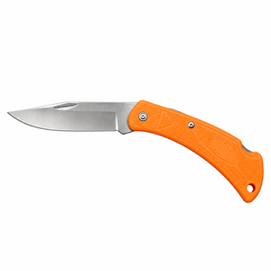 Orange-Silberne Klappmesser mit Scharfer Edelstahlklinge Ergonomischer Strukturierter Griff Leichtgewichtig für Outdoor und Camping - Product Image 1