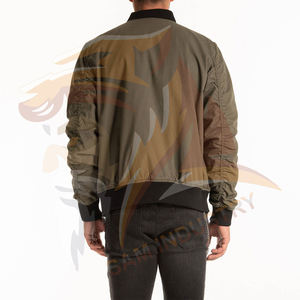 Servicios OEM, Chaquetas Bomber para Hombre a Bajo Precio, Venta al Por Mayor, Últimos Diseños, Chaqueta Bomber de Invierno de Manga Larga con Forro Polar - Product Image 3