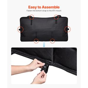 Borsa portaoggetti posteriore per ATV da 50 litri con cuscino in spugna e portabottiglie (tessuto Oxford 600D) - Product Image 5