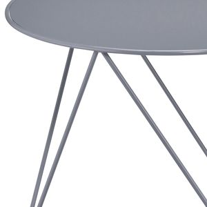 Tavolino da Caffè con Base in Metallo Grigio Geometrico - Product Image 4