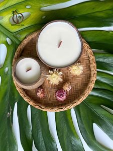 Coco-Eco Handmade <b>Coconut</b> Shell <b>Candle</b> with Natural <b>Coconut</b> Wax and Pure Essential oil for Home Decoration - Product Image 5