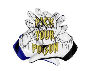 Gants de football américain personnalisés pour l'hiver, antidérapants, à doigts entiers, avec sangle de poignet réglable et poignées pour une utilisation unisexe - Product Image 1