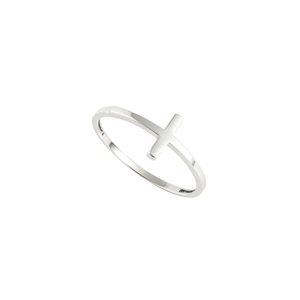 Factory Direct Sideways <b>Cross</b> <b>Ring</b> 925 Sterling <b>Silver</b> Everyday Minimalist Woman's Elegant Minimalist Jewelry Gifts Bridesmaids - Product Image 6