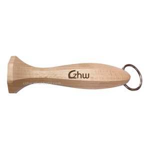 Afilador de cuchillos de cerámica negra de 10 pulgadas con mango de madera - Product Image 6