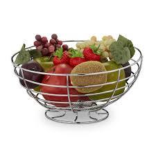 Iron Fruit <b>Basket</b> with Drain Design Stylish Steel Fruit Bowl <b>Kitchen</b> Storage Holder - Product Image 2