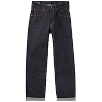 Jean en denim selvedge japonais coupe droite personnalisé 2026, nouveau patchwork rouge, 100 % coton, denim brut, taille mi-haute, style urbain pour homme