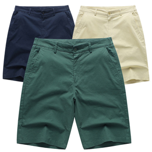 Pantalones Cortos Casuales de Algodón Elástico para Hombre, Estilo Urbano, para Golf, Tallas Grandes, Cierre de Botones, Fabricante OEM Directo - Product Image 1
