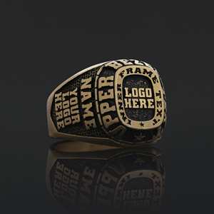 Bague d'École BOJ 028 Personnalisée en Argent et Diamant, Bague de Diplôme Universitaire Unisexe, Cadeau pour Fêtes et Occasions Spéciales, Prix Bas - Product Image 4