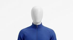 Ensemble de survêtement bleu zippé pour homme, coupe classique, couleur unie, décontracté, pour l'automne, avec sweat-shirt tricoté à col montant et pantalon - Product Image 4