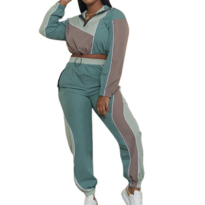 Conjunto Deportivo de Nylon para Mujer, Chaqueta Deportiva Larga, Pantalones Jogger Elásticos, para Correr y Entrenar, Diseño Personalizado, OEM, ODM - Product Image 3