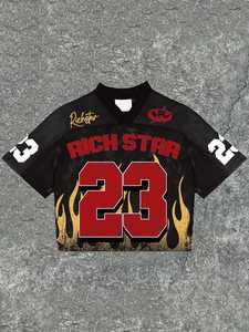 Maillots de football rétro américains de haute qualité, sublimés, en maille respirante, coupe ample, pour équipes sportives - Product Image 5