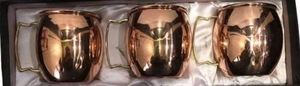 Copper <b>Mugs</b> Set of 2 Classic Design Heat Resistant Gift <b>Box</b> with Star & Heart Patterns for Presents - Product Image 4