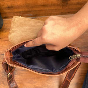 Handmade Vintage Full Grain Genuine Leather Shoulder Crossbody <b>Bags</b> for <b>Men</b> Luxury High Quality Shoulder Messenger Satchel <b>Bags</b> - Product Image 6