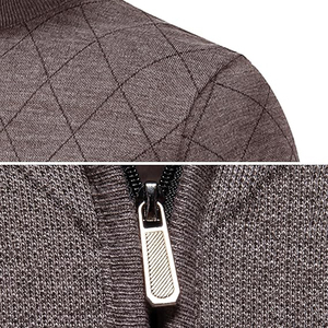 Men's Winter Viscose/Cotton Cable Knit <b>Pullover</b> <b>Sweater</b> Crew Neck Full Sleeve Solid Color Warm Anti-Pilling Front Logo - Product Image 3