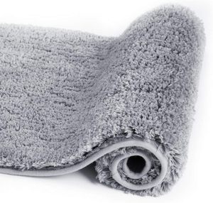Hot Selling 17"x24" Microfiber Bath <b>Mat</b> Super Absorbent Non-Slip Floor Thick Plush Shaggy Tufted <b>Bathroom</b> Rug Washable Hotel - Product Image 1