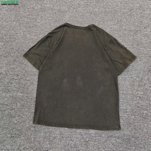 High Quality Heavy <b>Weight</b> Luxury T Shirt 100% Cotton Unisex Custom Print Logo Boxy Fit <b>Blank</b> T Shirt Oversize Men's T-shirt - Product Image 5