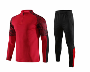 Survêtements de sport personnalisés pour la gym, veste demi-zip personnalisée, ensemble de survêtement d'équipe unisexe, respirant, écologique, extensible dans les quatre sens - Product Image 3