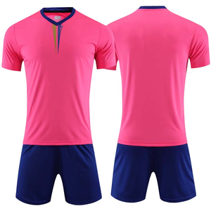Maillot de football à manches courtes, col en V, logo frontal, séchage rapide, respirant, 100% polyester, design par sublimation - Product Image 4