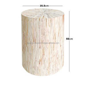 Tabouret moderne en incrustation de nacre pour tabourets de maison et d'hôtel fabriqué sur mesure en Inde par Royal Decore Mart - Product Image 4