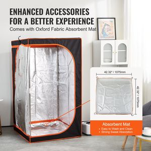 Kit Portatile per Sauna Personale da 1000W, Tenda Sauna a Vapore di Grandi Dimensioni per Spa Domestica, Terapia Rilassante e Disintossicante per il Corpo - Product Image 5