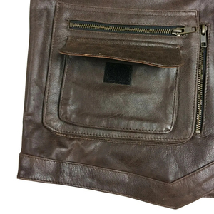 Nuevo Diseño, Chaleco de Cuero para Hombre, Estilo Casual, Transpirable, de Alta Calidad, para Invierno, Motocicleta, Estilo Personalizado - Product Image 4
