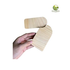 Handmade Wooden Christmas Tree and Santa Claus Blank Craft Shapes for DIY Painting Decorations - Product Image 2