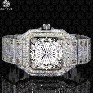 Reloj de Lujo Charm Jewells de Acero Inoxidable con Correa de 20 mm, Bisel con Diamantes, Cierre Plegable, Unisex, Movimiento de Cuarzo - Product Image 1