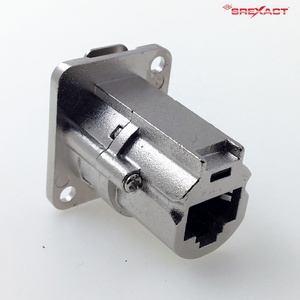 Connecteur de réseau femelle en alliage de zinc de résistance aquatique de RJ45 Cat6A IP66 - Product Image 5