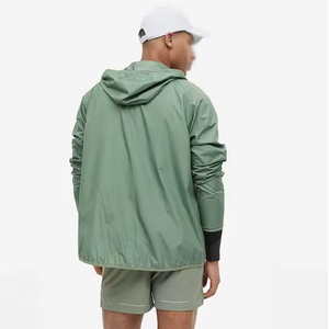 Ensemble de survêtement coupe-vent pour homme, veste légère moderne, short à cordon de serrage, confortable, respirant, vêtements de sport de plein air, usage quotidien - Product Image 3