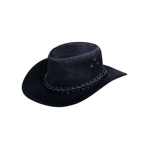 Suede Cowboy <b>Hat</b> with Braided <b>Band</b> Wide Brim Western Style <b>Hat</b> for Men and Women - Product Image 1