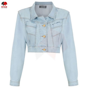 Ryan Pro Gear <b>Customized</b> <b>Denim</b> <b>Jacket</b> For Women Breathable and Comfortable Fabric with <b>Customized</b> Logo OEM Design - Product Image 2