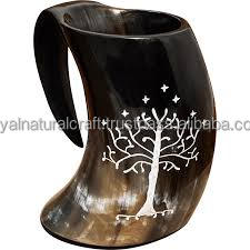 Viking Design Eco-Friendly Handmade Modern Custom Size Serving Horn Tankard New Release <b>Beer</b> Mugs Hotels Home Decor Parties - Product Image 6