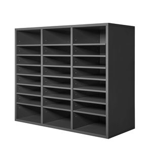 Organizzatore per Cassette Postali in Legno Regolabile con 24 Scomparti per Ufficio - in Fibra di Legno a Media Densità - Product Image 1