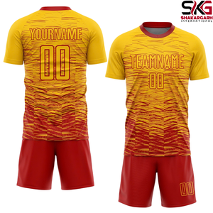 Conjunto de Uniforme de Fútbol Personalizado por Sublimación, Camiseta de Fútbol de Manga Corta de Secado Rápido y Transpirable para Adultos - Product Image 5