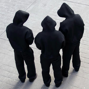 Conjunto Deportivo de 2 Piezas para Hombre, Sudadera con Cierre y Pantalones Cortos, Personalizable con Logotipo, Ropa Deportiva Urbana de Alta Calidad - Product Image 5