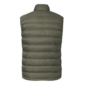 Gilet matelassé léger pour homme, sans manches, zippé, chaud pour l'hiver, pour l'extérieur, avec logo personnalisé, vente en gros - Product Image 2