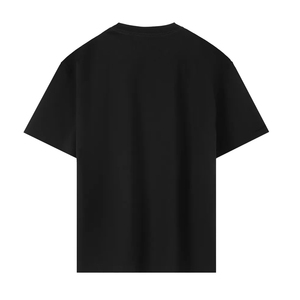 High Quality 280GSM 100% Cotton Heavyweight Vintage Custom Logo Solid Color Blank Over-sized Loose Mock Neck Men's T-shirt - Product Image 2