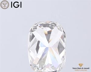 จี้เพชร VS2 ความใส E สี ทรงคุชชั่น น้ำหนัก 2.50 กะรัต ได้รับการรับรองจาก IGI เพชร CVD ผลิตในห้องปฏิบัติการ สำหรับเครื่องประดับสั่งทำ - Product Image 6