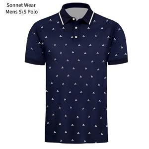 Casual Polo <b>Shirt</b> for Men Short Sleeve Dri Fit Novelty <b>Flame</b> Print - Product Image 2