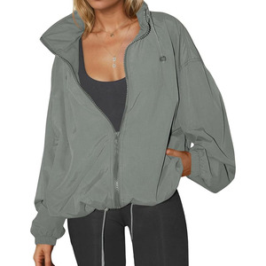 Waterproof Rain <b>Jackets</b> Lightweight <b>Zip</b> <b>Up</b> Raincoat Outdoor Hiking Hooded Windbreaker with Pocket - Product Image 1