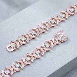 Cadena de moissanita con diamantes de la mejor calidad para uso en clubes y como accesorio de moda disponible. - Product Image 2