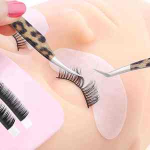 Pince à épiler DANTRIC IMPLANTS HK-342 pour sourcils, motif léopard, non magnétique, en acier inoxydable super résistant, pointe lisse, 10 mm, haute précision - Product Image 5