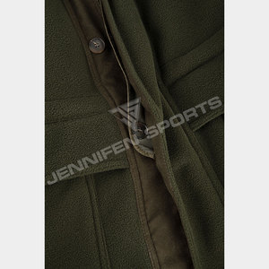 Chaqueta Clásica para Hombre, Ropa de Caza Hecha a Medida, Verde, 100% Forro Polar, con Múltiples Bolsillos - Product Image 3