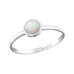 Fire <b>Opal</b> 925 Sterling Silver Jewelry White <b>Opal</b> <b>Ring</b> for Women Handmade Bridal Anniversary Wedding <b>Ring</b> Gemstone Gift for Her - Product Image 2