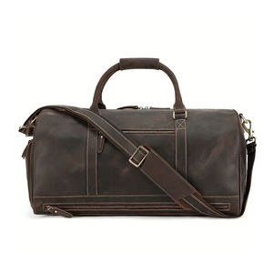 Durable Vintage Plain <b>Canvas</b> Leather Trim Multifunction Overnight <b>Laptop</b> Travel <b>Bag</b> Weekender Duffle <b>Bags</b> Zipper Trending - Product Image 1