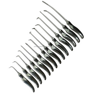 Kit de 14 instruments de chirurgie plastique pour lifting des sourcils endoscopique, désection et élévations, instruments manuels en acier inoxydable pour microchirurgie ORL, certifié CE - Product Image 6